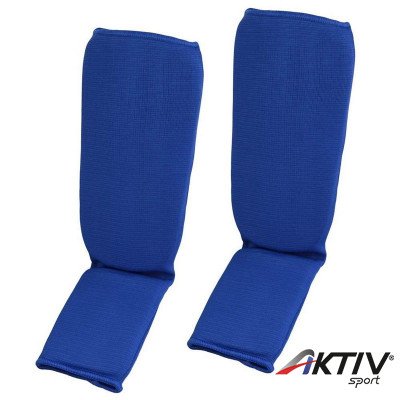 Lábfejes lábszárvédő Phoenix pamut kék