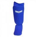 Lábfejes lábszárvédő Saman elasztikus szivacs betéttel kék M/L