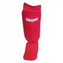 Lábfejes lábszárvédő Saman elasztikus szivacs betéttel piros junior