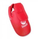 Lábszárvédő lábfejes Saman karate piros