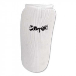Lábszárvédő Saman elasztikus szivacs betéttel fehér junior