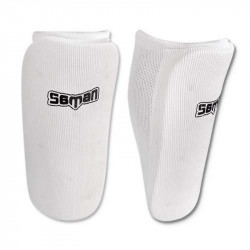 Lábszárvédő Saman elasztikus szivacs betéttel fehér junior Sportszer Saman