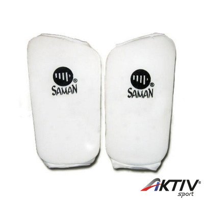 Lábszárvédő Saman pamut szivacs betéttel fehér