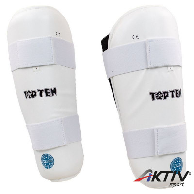 Lábszárvédő Top Ten WAKO Style műbőr fehér