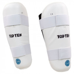 Lábszárvédő Top Ten WAKO Style műbőr fehér Sportszer Top Ten