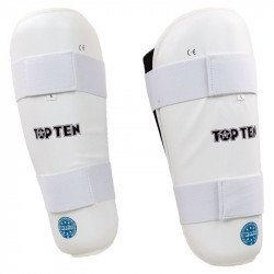 Lábszárvédő Top Ten WAKO Style műbőr fehér Sportszer Top Ten