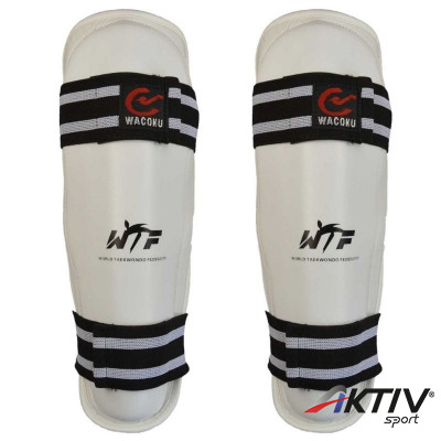 Lábszárvédő Wacoku WTF műbőr fehér XL