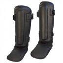 Thai box lábfejes lábszárvédő Phoenix bőr fekete XXL