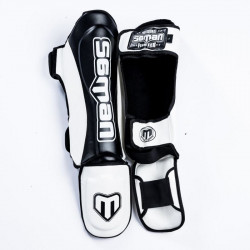 Thai lábszárvédő Saman Colours 1985 műbőr fekete-fehér