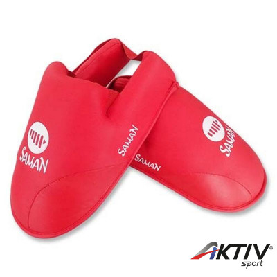 Lábfejvédő Saman karate PU piros
