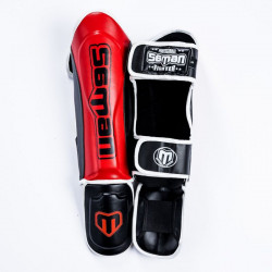Thai lábszárvédő Saman Colours 1985 műbőr piros/fekete XL