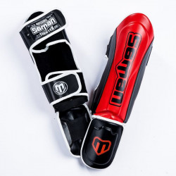 Thai lábszárvédő Saman Colours 1985 műbőr piros/fekete XL