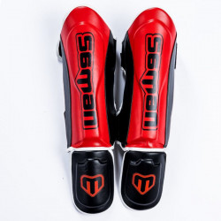 Thai lábszárvédő Saman Colours 1985 műbőr piros/fekete XL Sportszer Saman