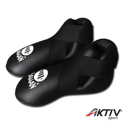 Lábfejvédő Saman tépőzáras PU fekete L