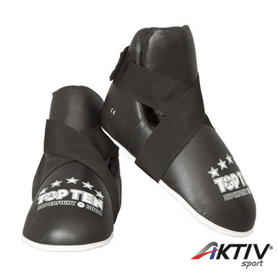 Lábfejvédő Top Ten tépőzáras Superfight fekete