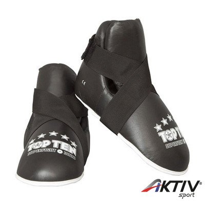 Lábfejvédő Top Ten tépőzáras Superfight fekete