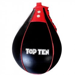 Reflexlabda Top Ten bőr fekete-piros Sportszer Top Ten