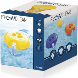 Úszó vegyszeradagoló hőmérővel Bestway kék