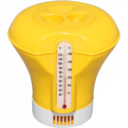 Úszó vegyszeradagoló hőmérővel Bestway sárga