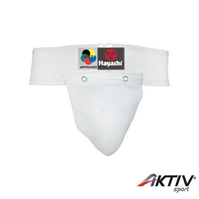 Suspensor Hayashi WKF pamut fehér felnőtt