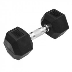 Hatszögletű gumírozott kézisúlyzó Trendy 4 kg Fitness Trendy