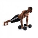 Hatszögletű gumírozott kézisúlyzó Trendy 7 kg