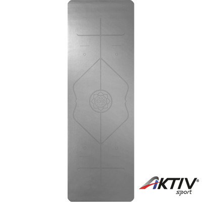 Jógamatrac Trendy természetes gumi szürke