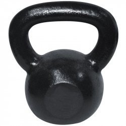 Szépséghibás kettlebell fekete vas 12 kg Fitness
