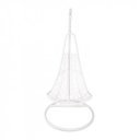 Függőfotel Kalea fehér-virág mintás