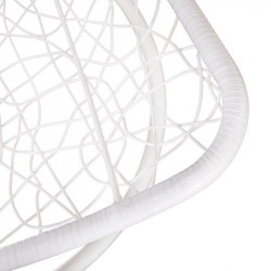 Függőfotel Kalea fehér-virág mintás