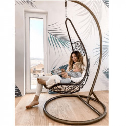 Függőfotel Kalea barna-krém