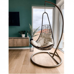 Függőfotel Kalea barna-krém