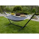 Függőágy állvány nélkül Evana szürke-fehér