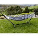 Függőágy állvány nélkül Evana szürke-fehér