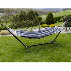 Függőágy állvány nélkül Evana szürke-fehér