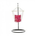 Függőfotel állvány nélkül Kerol rózsaszín mintás