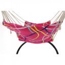 Függőfotel állvány nélkül Kerol rózsaszín mintás