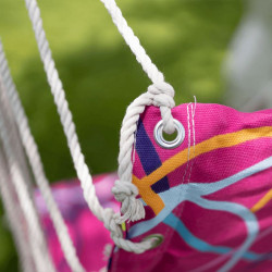 Függőfotel állvány nélkül Kerol rózsaszín mintás