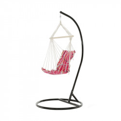 Függőfotel állvány nélkül Kerol rózsaszín mintás