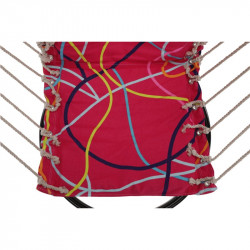 Függőfotel állvány nélkül Kerol rózsaszín mintás