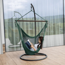 Függőszék állvány nélkül Basko zöld-barna