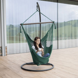 Függőszék állvány nélkül Basko zöld-barna