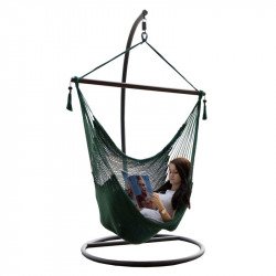 Függőszék állvány nélkül Basko zöld-barna Kert Tempo Kondela