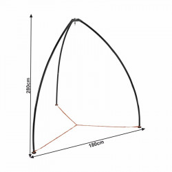 Függőszék állvány Haki fekete