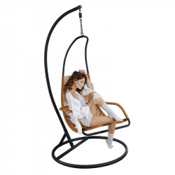 Függőfotel Bungy fekete-barna Kert