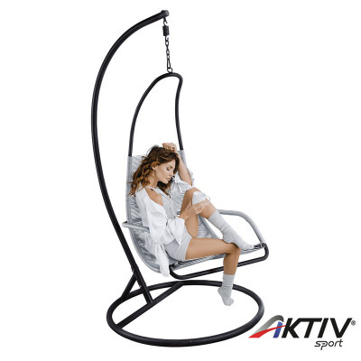 Függőfotel Bungy fekete-szürke