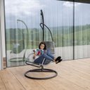 Függőfotel Bungy fekete-szürke