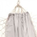 Függőágy Fantal double fehér-krémszínű rojtokkal