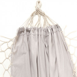 Függőágy Fantal double fehér-krémszínű rojtokkal