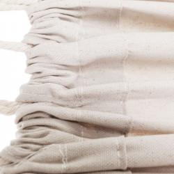 Függőágy Fantal double fehér-krémszínű rojtokkal